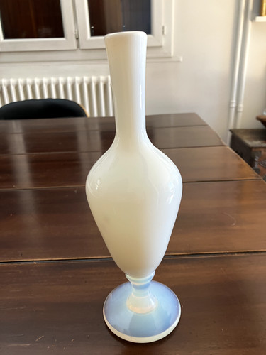 Vase opaline signées - vase,