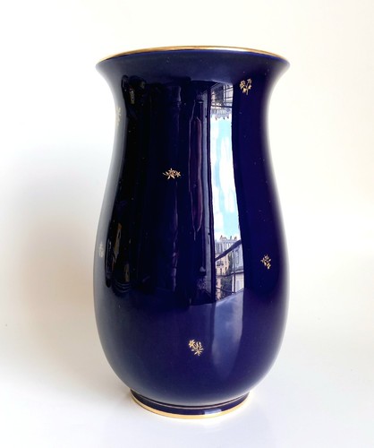 Vase sèvres bleu - bleu, ancien
