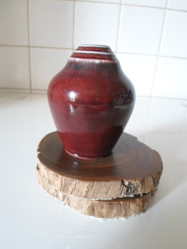 Petit vase porcelaine sang - porcelaine,