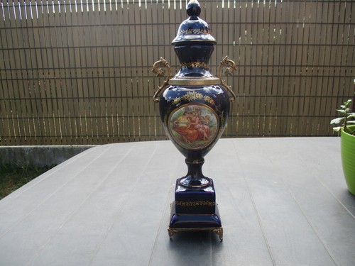 Vase porcelaine kobalt style - vase,